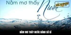 Nằm mơ thấy nước đánh số gì