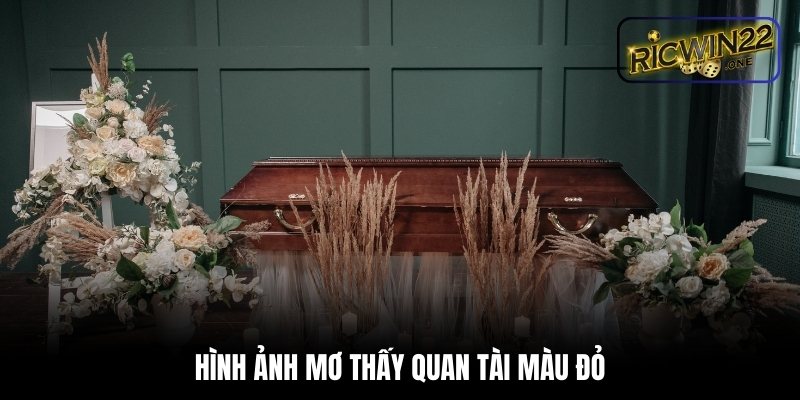 Hình ảnh mơ thấy quan tài màu đỏ