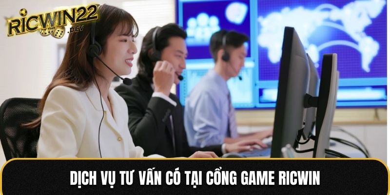Dịch vụ tư vấn có tại cổng game Ricwin