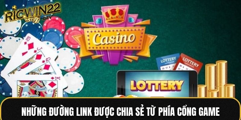 Những đường link được chia sẻ từ phía cổng game