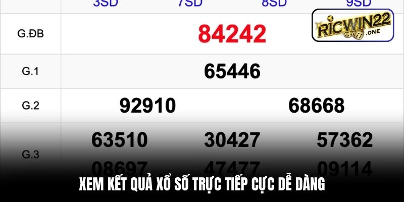 Xem kết quả xổ số trực tiếp cực dễ dàng